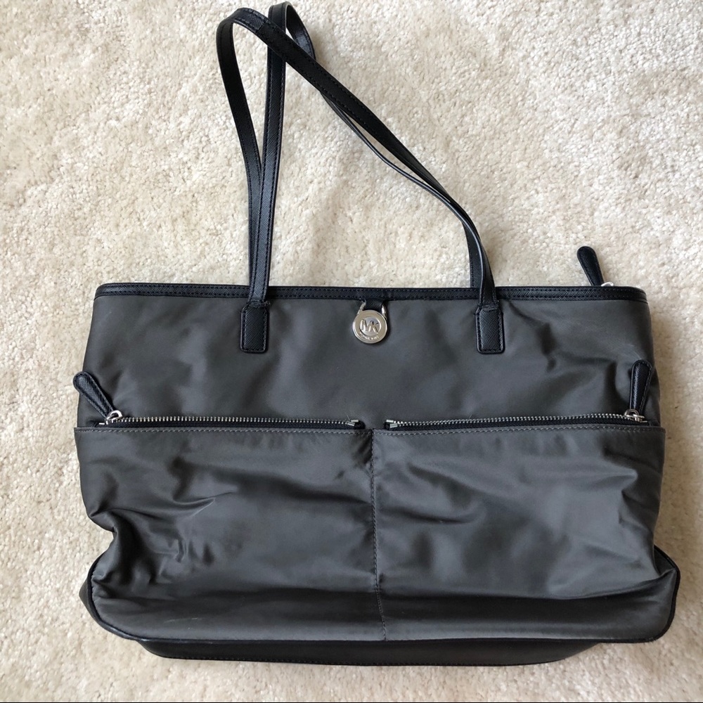 Michael Kors Large Grey Utility Purse